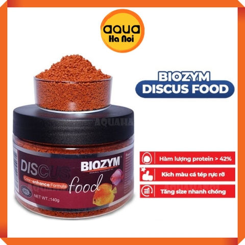 Biozym Thức ăn tăng màu cho cá đĩa, cầu vồng - Biozym Discus Food - Lọ 140g