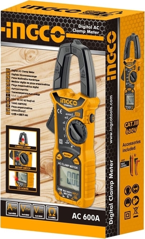 Đồng hồ kẹp (Ampe kìm) AC/DC Ingco DCM6005