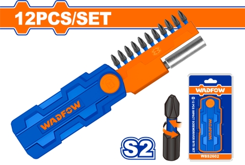 Bộ 12 mũi bắt vít từ đóng WadFow WBS2602