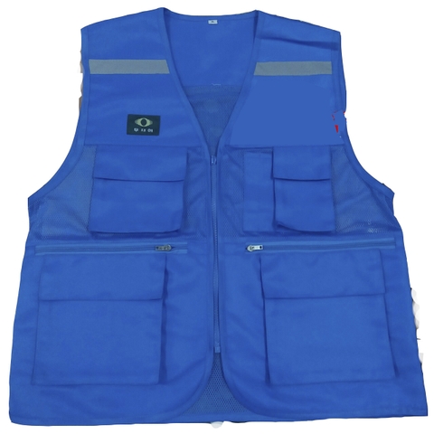 Áo phản quang ghile Hàn Quốc - Màu Xanh chính hãng