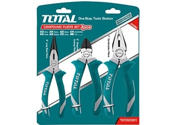 Bộ 3 Kềm Răng, Cắt Và Nhọn TOTAL THT2K0301 uy tính