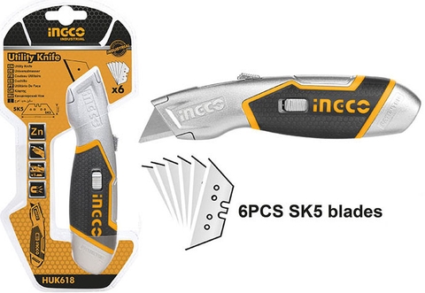 Dao cắt tiện dụng INGCO HUK618 chính hãng