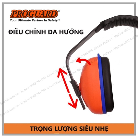 Chụp tai chống ồn Proguard PC03EM siêu nhẹ Độ giảm ồn 29dB