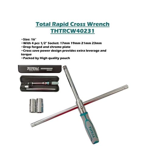 Tắc kê chữ thập 16 inch Total THTRCW40231 xsafe