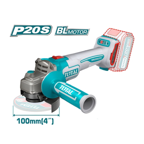 Máy Mài Góc Không Chổi Than Dùng Pin 20V (chỉ Thân Máy) Total TAGLI21104