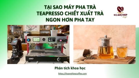 Tại sao máy Teapresso chiết xuất trà ngon hơn pha tay? Phân tích khoa học