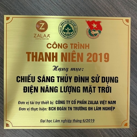 Chiếu sáng Thủy Đình bằng điện năng lượng mặt trời - chiến dịch Xanh của ZALAA JSC