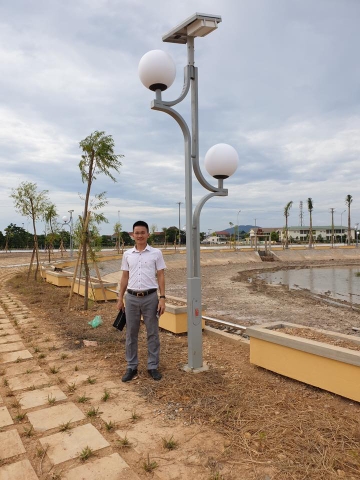 Dự án chiếu sáng công viên bằng điện năng lượng mặt trời của ZALAA JSC tại Hà Tĩnh
