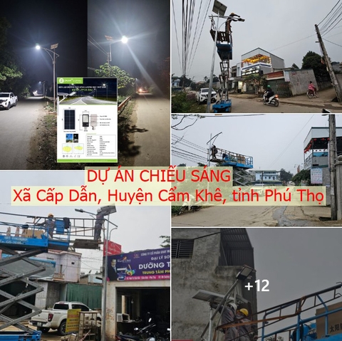 Dự Án Chiếu Sáng Đường Quê tại Xã Cấp Dẫn, Huyện Cẩm Khê, tỉnh Phú Thọ