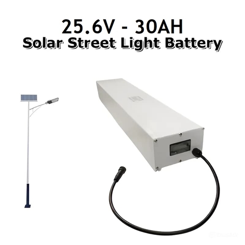 Pin Lithium đèn năng lượng mặt trời LiFePo4 25.6V-30AH cho dự án chiếu sáng Zalaa Battery Lithium Solar Street light
