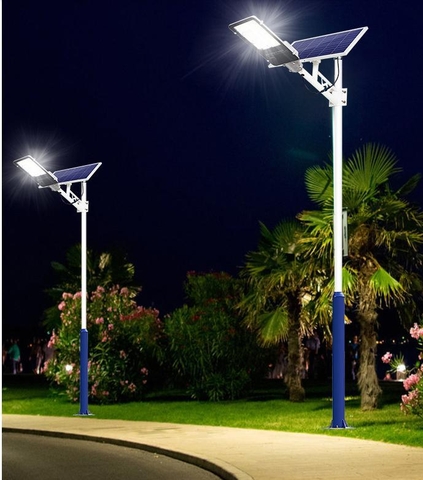 Cột Đèn Năng Lượng Mặt Trời Giật Cấp, cao từ 2m8 đến 9m, ZALAA sản xuất, OEM theo yêu cầu