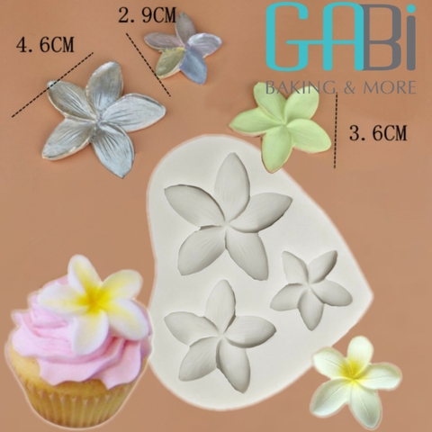 Khuôn fondant silicon 3 bông hoa ly