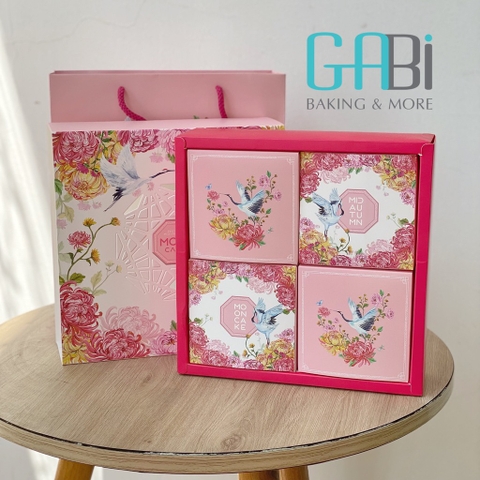 Hộp đựng 4 bánh trung thu 150-250g Thu Cúc