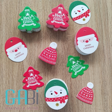 50c tag giấy Noel