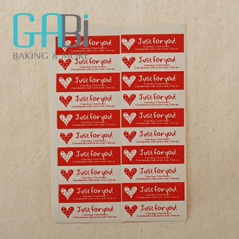 Sticker Just for you (20 tem/bảng)