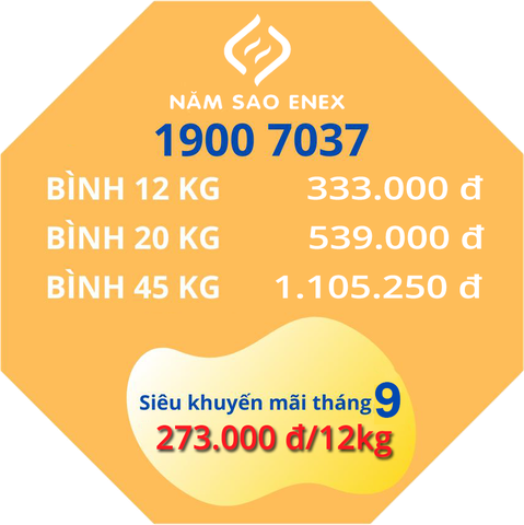 📢Giá Gas Tháng 09/2020📢