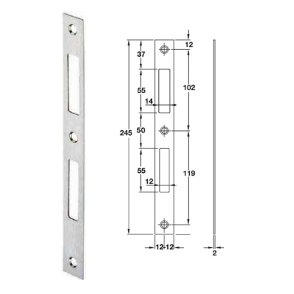 Bas thân khóa đố nhỏ Hafele 911.76.121