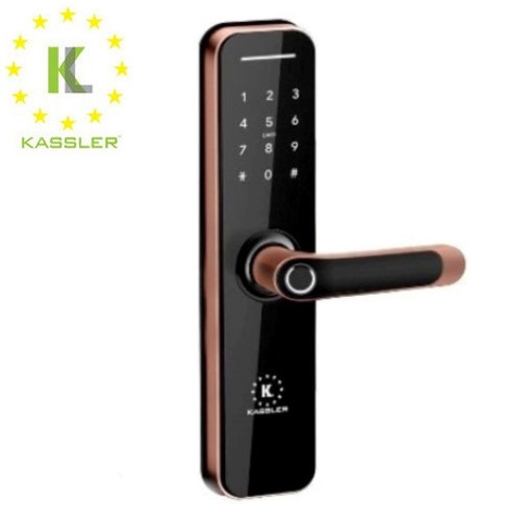 Khóa cửa điện tử chống nước Kassler KL-668 Red bronze, app wifi