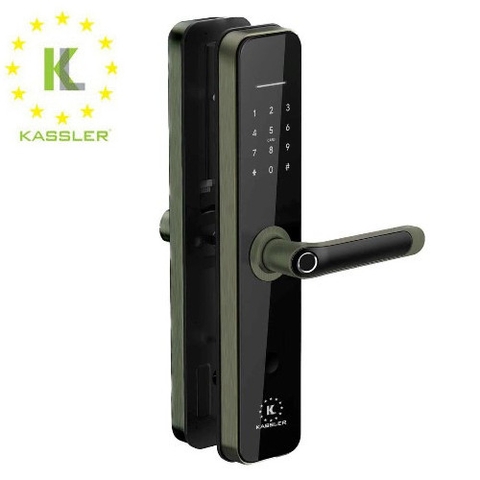 Khóa vân tay chống nước Kassler KL-696 Green bronze app wifi