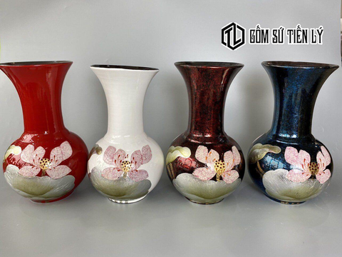 Set bình hoa trang trí cao cấp cho nội thất sang trọng