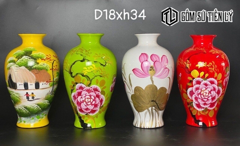 Bình sơn mài để bàn-TLM42