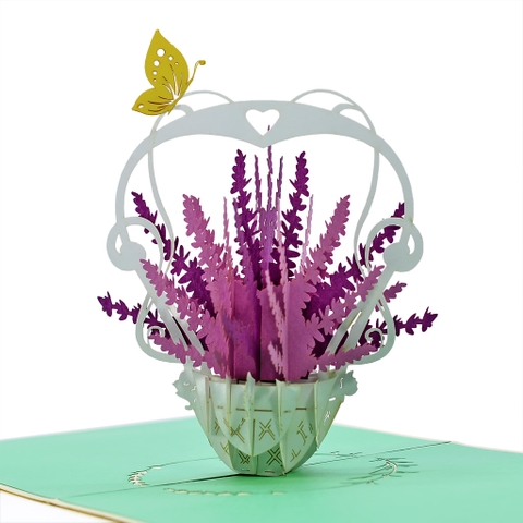 Thiệp nổi 3D pop-up chủ đề về hoa