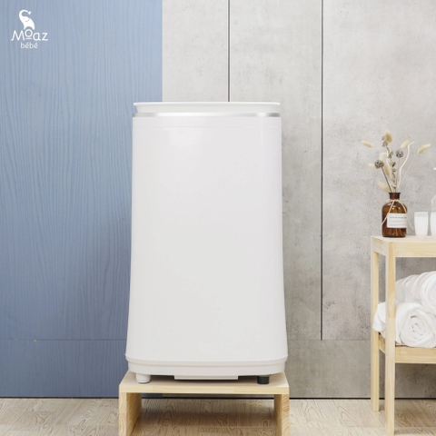 Máy giặt quần áo mini cảm ứng MOAZ BÉBÉ diệt khuẩn, có chế độ giặt nước nóng giặt sạch quần áo cho bé MB-036 (lồng giặt 3 kg) màu trắng bạc