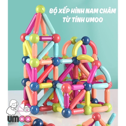 Bộ xếp hình nam châm từ tính cho bé sáng tạo