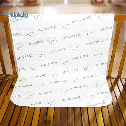 Tấm lót chống thấm thay tã cho bé 4 lớp vải sợi tre Bamboo Comfybaby, kích thước 50*70cm (CF1120-PAD1-S)