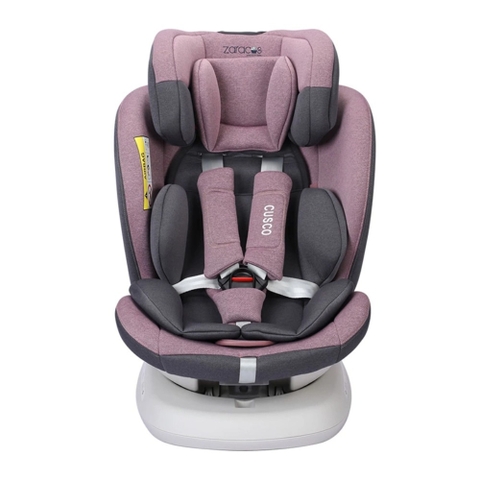 Ghế ô tô trẻ em Zaracos Cusco 6406 Isofix xoay 360 màu hồng