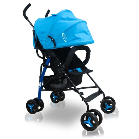 Xe đẩy em bé du lịch gấp gọn Gluck Baby 1 chiều US300 màu xanh dương