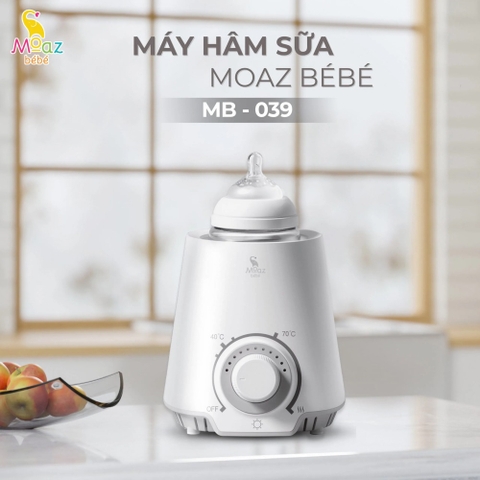 Máy hâm sữa, hâm thức ăn, tiệt trùng bình sữa 3 in 1 MOAZ BÉBÉ MB-039 (Bảo hành chính hãng 12 tháng)