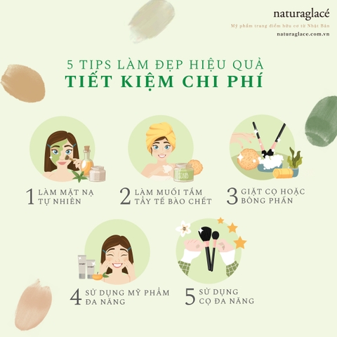 5 TIPS LÀM ĐẸP HIỆU QUẢ GIÚP BẠN TIẾT KIỆM CHI PHÍ