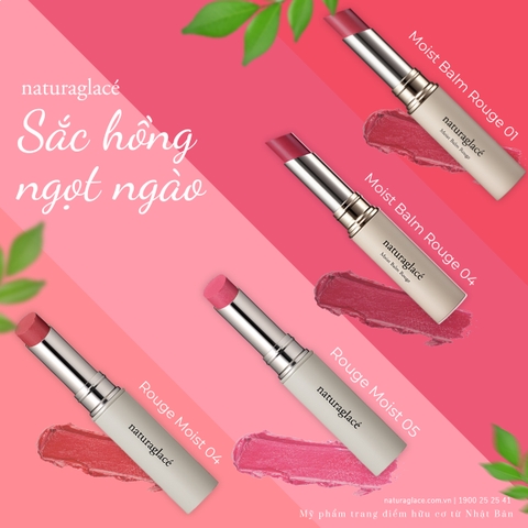 SON MÔI HỮU CƠ - TONE HỒNG NGỌT NGÀO