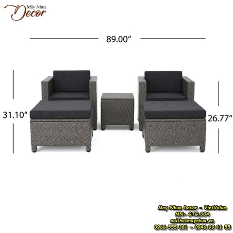 Ghế thư giãn mây nhựa MN-GTG.004