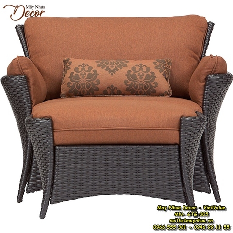 Ghế thư giãn mây nhựa MN-GTG.005