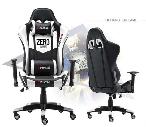 Ghế Gaming Extreme Zero V1 (White – Black)