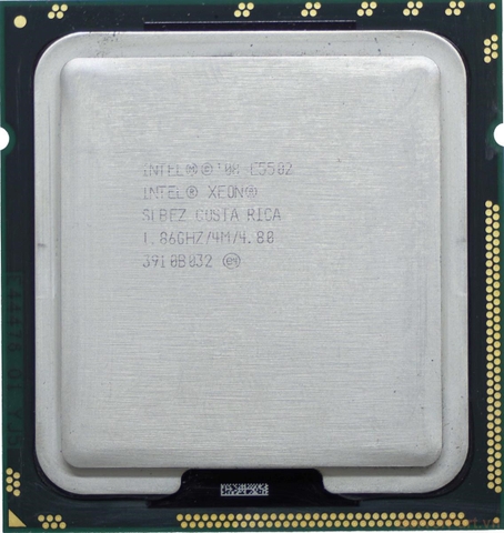 10911 Bộ xử lý CPU E5502 (4M Cache, 1.86 GHz, 4.80 GT s) 2 cores 2 threads / socket 1366