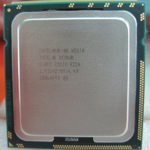 10923 Bộ xử lý CPU X5570 (8M Cache, 2.93 GHz, 6.40 GT s) 4 cores 8 threads / socket 1366