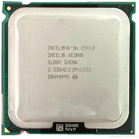 10926 Bộ xử lý CPU E5410 (12M Cache, 2.33 GHz, 1333 MHz FSB) 4 cores threads / socket 771