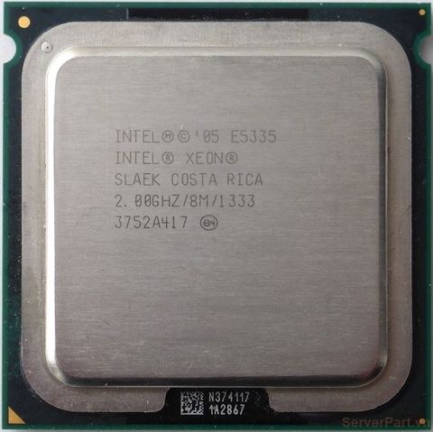 10936 Bộ xử lý CPU E5335 (8M Cache, 2.00 GHz, 1333 MHz FSB) 4 cores threads / socket 771