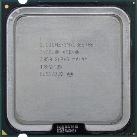 10954 Bộ xử lý CPU 3050 (2M Cache, 2.13 GHz, 1066 MHz FSB) 2 cores threads / socket 775