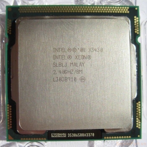 10968 Bộ xử lý CPU X3430 (8M Cache, 2.40 GHz) 4 cores 4 threads / socket 1156