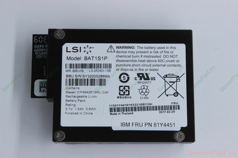14296 Pin Battery IBM M5000 M5014 M5015 M5025 81Y4419 46M0917