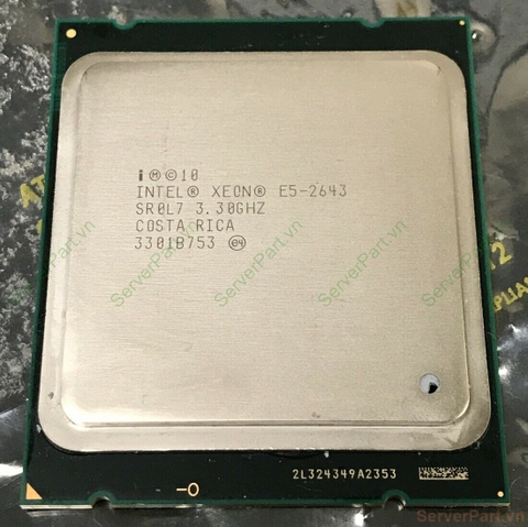 14959 Bộ xử lý CPU Intel E5-2643 (10M Cache 3.30 GHz, 8.00 GTs) 4 cores 8 threads 2011