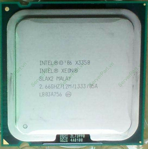 14981 Bộ xử lý CPU Intel X3350 (12M Cache 2.66 GHz, 1333 MHz FSB) 4 cores 4 threads 775 4 cores threads socket 775