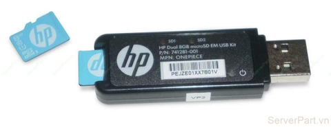 15721 Flash Media Kit HP 8gb Dual microSD Flash USB Drive 741279-B21 741281-001 741281-003