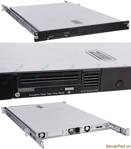 16105 Bộ lưu trữ Tape Library HP StoreEver LTO-6 Ultrium 6250 Tape Drive in 1U Rack-mount Kit C0L99A 684881-001