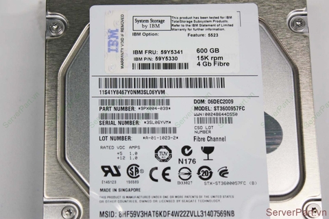 16611 Ổ cứng HDD FC IBM 600Gb 15K 3.5