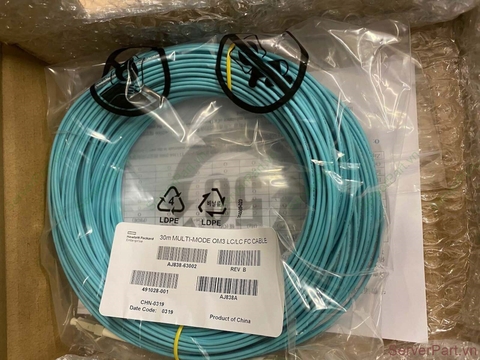 17228 Cáp Cable HP HPE LC to LC Multi-mode OM3 FC 30m AJ838A AJ838-63001 AJ383-63002 491028-001